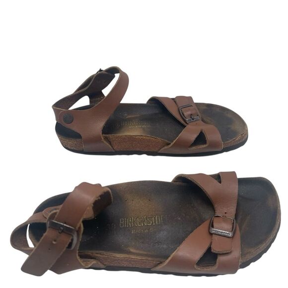 Birkenstock Rio Birko-Flor Brown Sandals Size 7.5 US / 38 - Picture 13 of 15